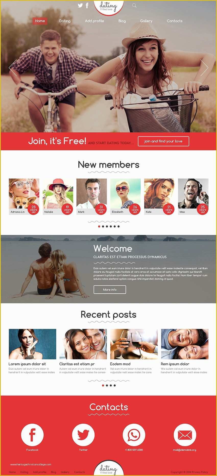 Dating Site Template Free Of 10 Best Dating Website themes Free Download