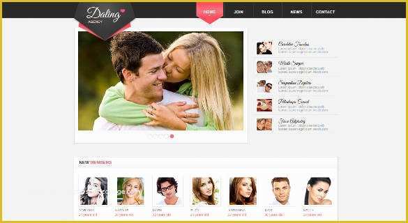 Dating Site Template Free Of 27 Dating Website themes & Templates