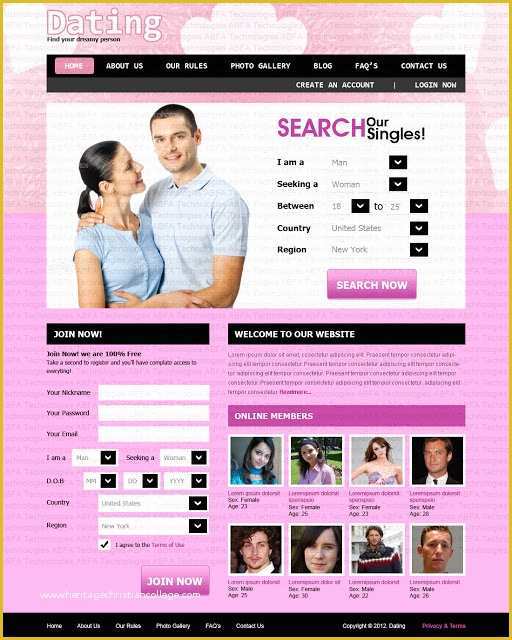 Dating Site Template Free Of Blog Archives Championpriority