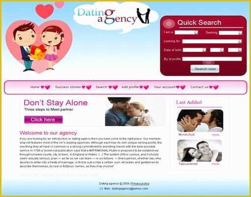 Dating Site Template Free Of Css Dating Love Pink Website Template Free Web Templates