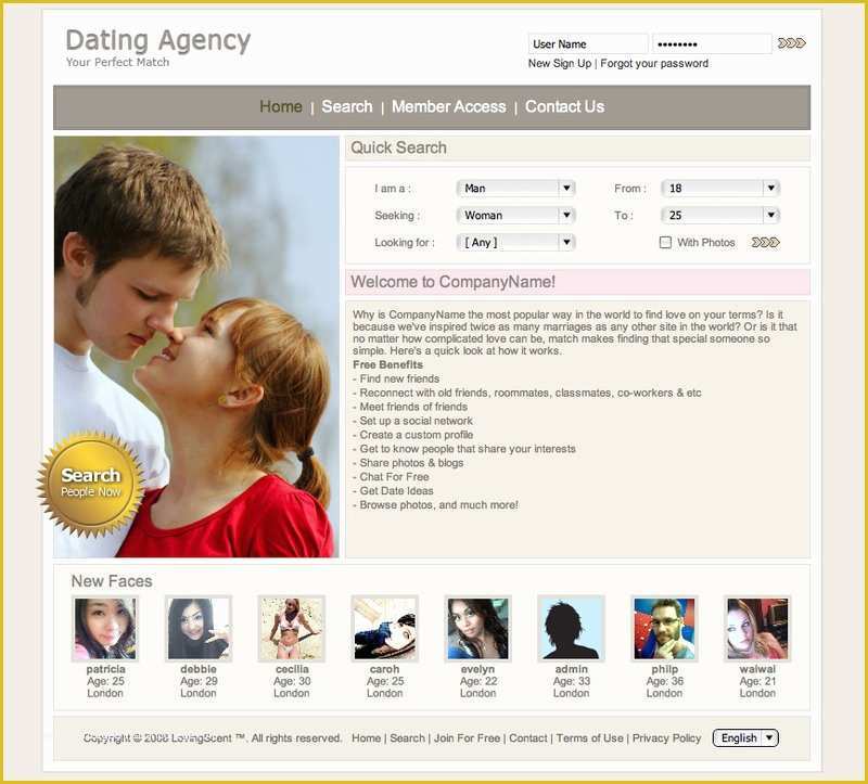 Dating Site Template Free Of Dating Website Template Da024 by Phyllis L On Deviantart
