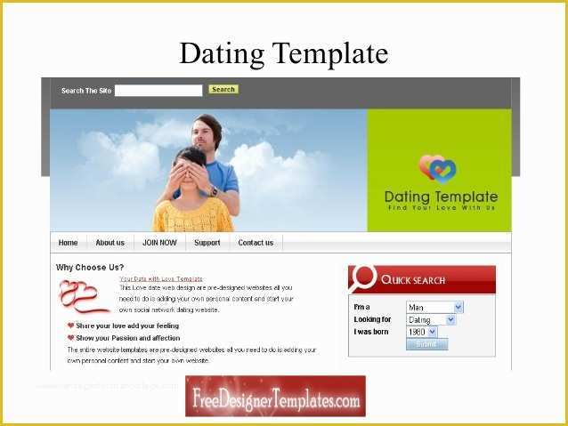 Dating Site Template Free Of Free Dating Website Templates