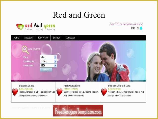 Dating Site Template Free Of Free Dating Website Templates