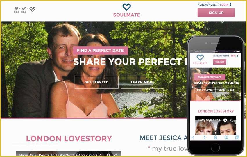 Dating Site Template Free Of soul Mate A Dating Category Flat Bootstrap Responsive Web