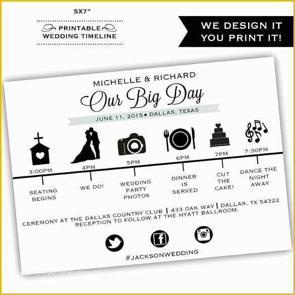 Day Of Wedding Timeline Template Free Of 29 Wedding Timeline Template Word Excel Pdf Psd