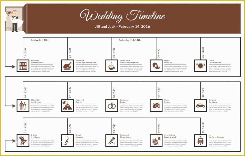 Day Of Wedding Timeline Template Free Of 29 Wedding Timeline Template Word Excel Pdf Psd