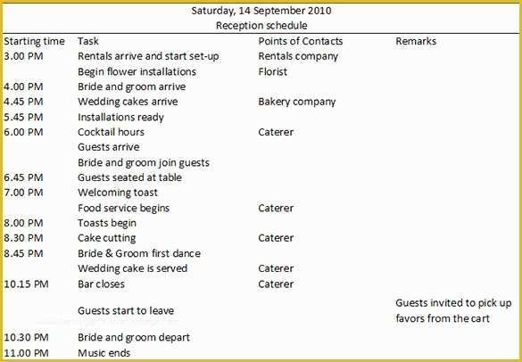 Day Of Wedding Timeline Template Free Of 29 Wedding Timeline Template Word Excel Pdf Psd