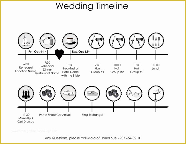 Day Of Wedding Timeline Template Free Of 8 Free Wedding Itinerary Templates and Schedule Templates