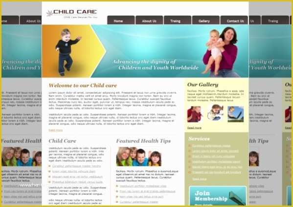Daycare Website Templates Free Download Of 25 Free Website Templates Psd Ai Illustrator Download