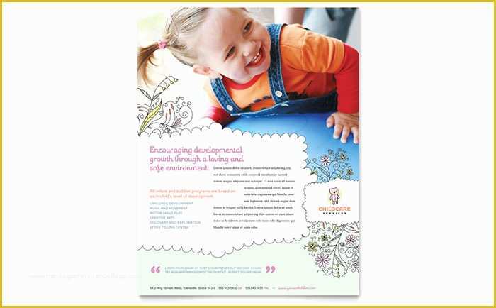 Daycare Website Templates Free Download Of Babysitting & Daycare Flyer Template Design