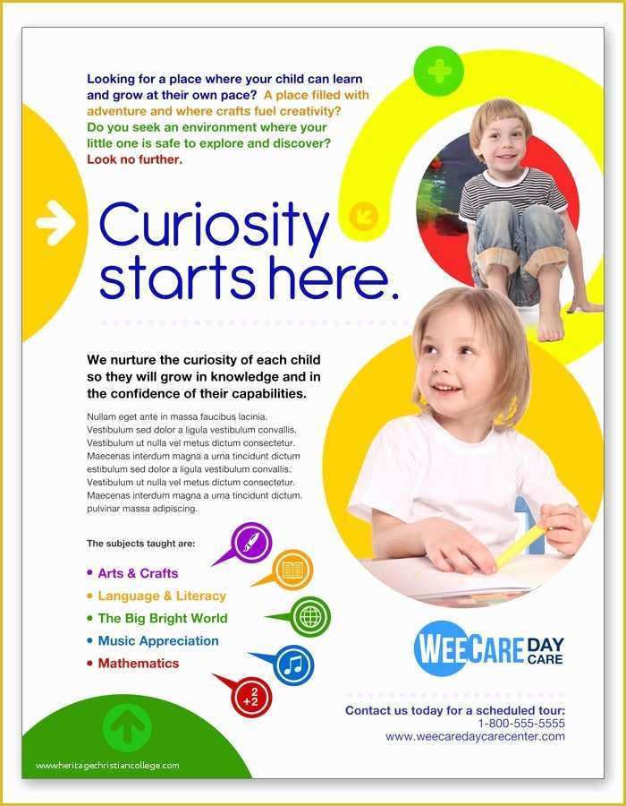 Daycare Website Templates Free Download Of Child Care Flyer Templates Yourweek 1b0cf8eca25e