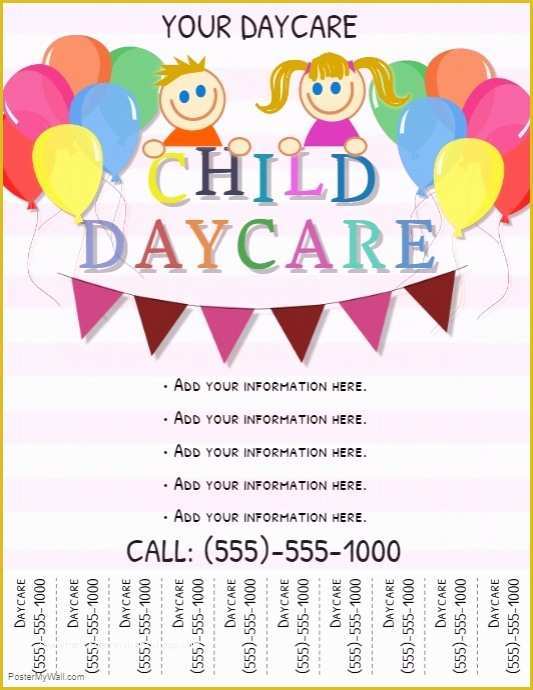 Daycare Website Templates Free Download Of Daycare Flyer Template