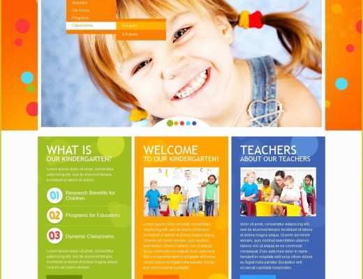 Daycare Website Templates Free Download Of Kids Center Website Template