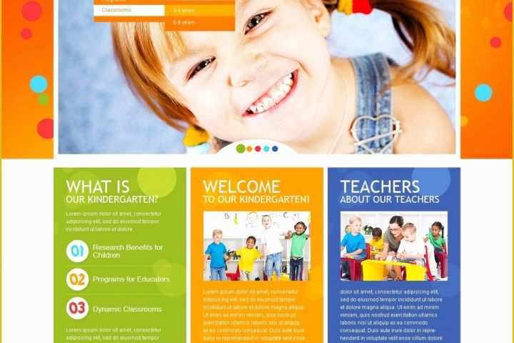 Daycare Website Templates Free Download Of Kids Center Website Template