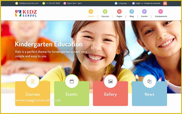 Daycare Website Templates Free Download Of Kidz Multipurpose Children Kids theme