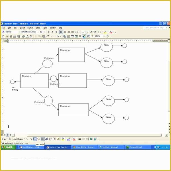 Decision Tree Template Free Downloads Of Download A Decision Tree Template for Ms Word