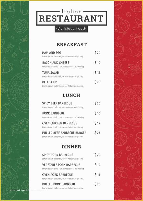 Deli Menu Templates Free Downloads Of 28 Restaurant Menu Templates Psd Docs Pages