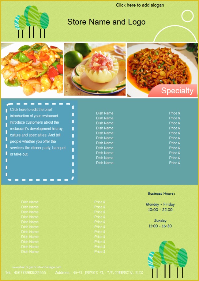 Deli Menu Templates Free Downloads Of Customizable Restaurant Menu Templates Free Download