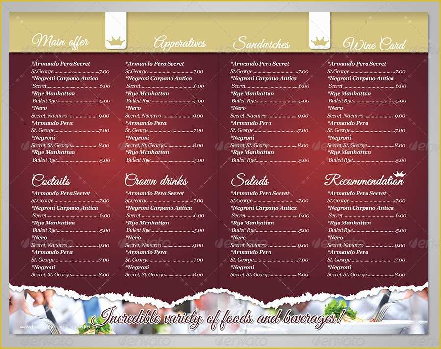 Deli Menu Templates Free Downloads Of Delicious Restaurant Menu Template by Punedesign