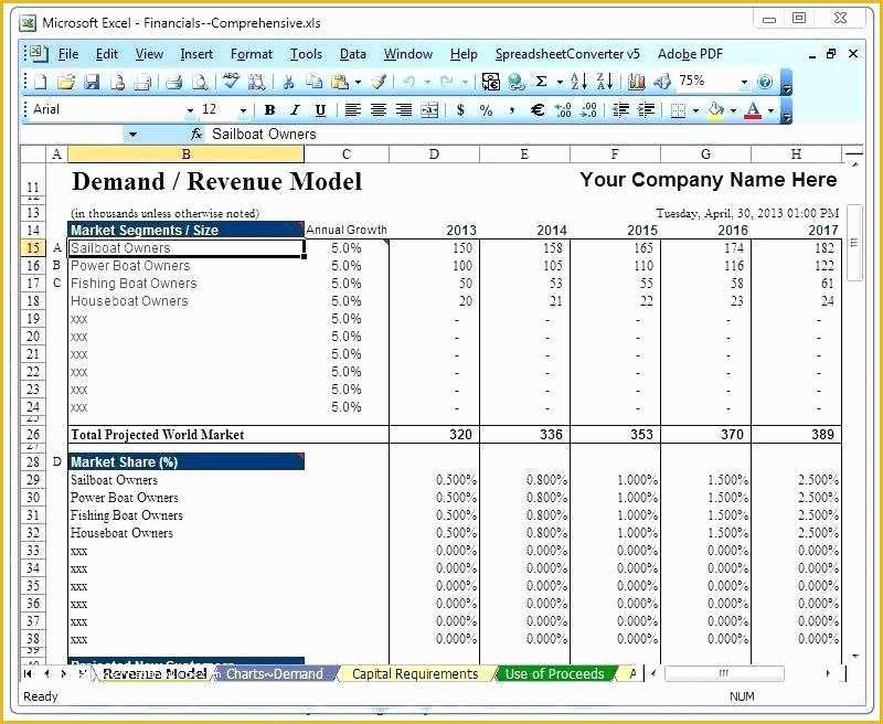 Demand forecasting Excel Template Free Download Of Demand ...