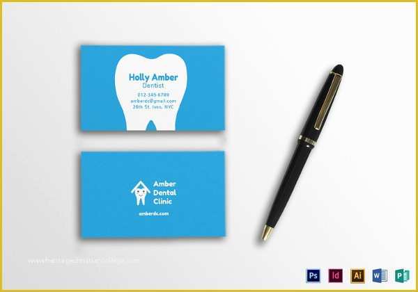 Dentist Business Card Template Free Of 18 Student Business Cards Free Printable Psd Eps Word