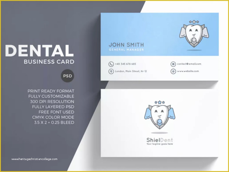 Dentist Business Card Template Free Of 31 Dental Business Card Templates Free Psd Vector Download