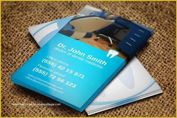 Dentist Business Card Template Free Of 44 Dental Business Card Templates Psd Word Ai