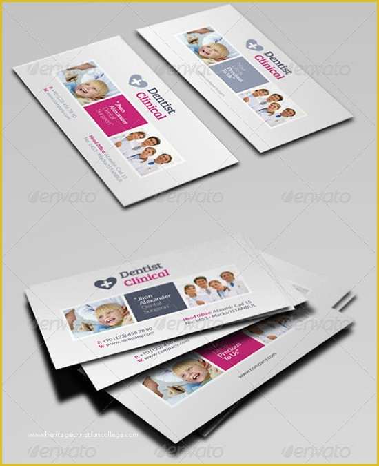 Dentist Business Card Template Free Of 44 Dental Business Card Templates Psd Word Ai