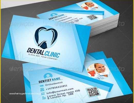 Dentist Business Card Template Free Of 44 Dental Business Card Templates Psd Word Ai