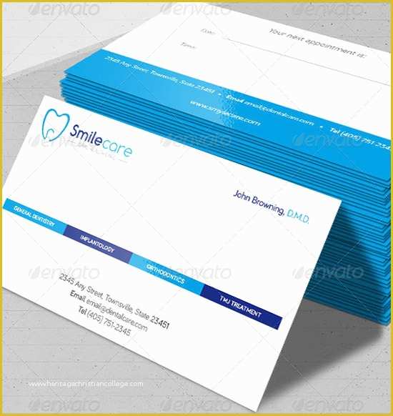 Dentist Business Card Template Free Of 44 Dental Business Card Templates Psd Word Ai