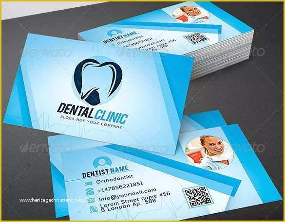 Dentist Business Card Template Free Of 44 Dental Business Card Templates Psd Word Ai