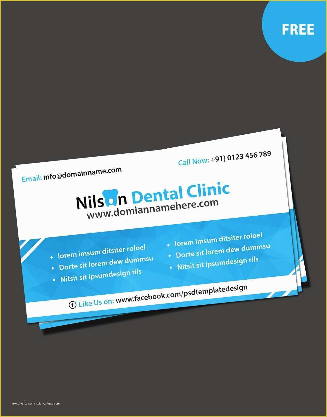 Dentist Business Card Template Free Of Best Dentist Business Card Template Free