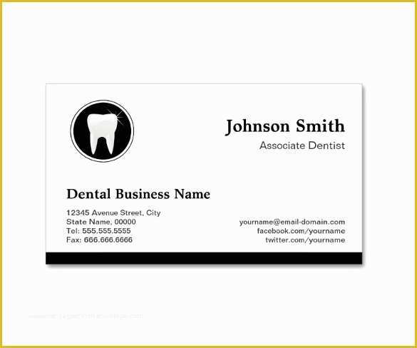 Dentist Business Card Template Free Of Business Card format Dentist Dental Clinic Business Card