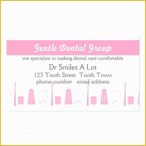 Dentist Business Card Template Free Of Dental Business Card Templates Page14