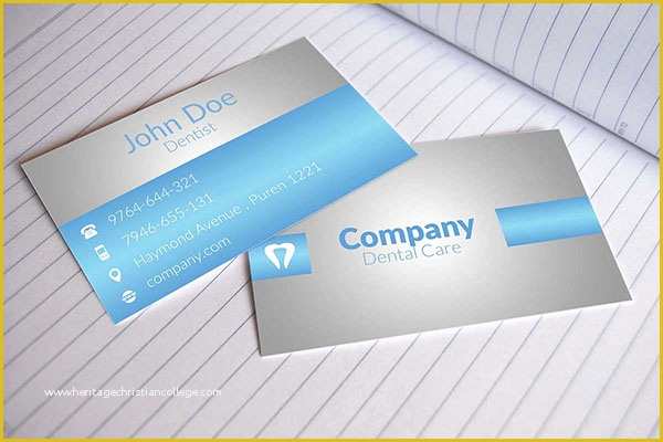 Dentist Business Card Template Free Of Dental Business Cards Design On Behance