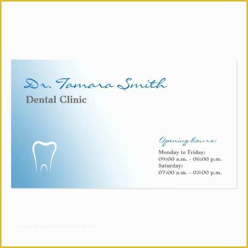Dentist Business Card Template Free Of Dentist Dental Fice Business Card Template