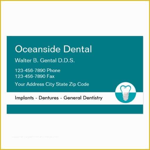 Dentist Business Card Template Free Of Dentist Implant Business Card Template