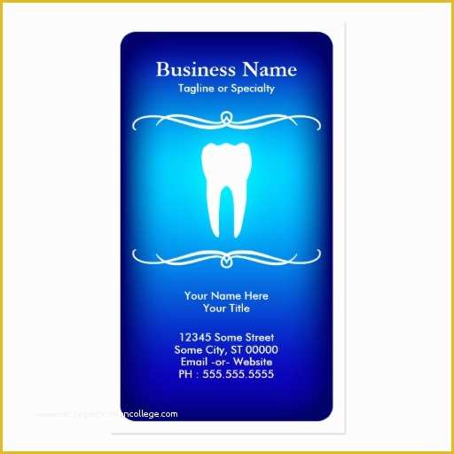 Dentist Business Card Template Free Of Mod Dental Double Sided Standard Business Cards Pack Of