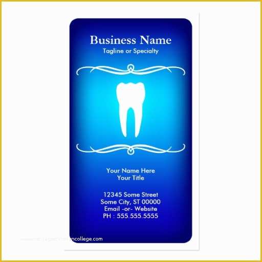 Dentist Business Card Template Free Of Mod Dental Double Sided Standard Business Cards Pack Of
