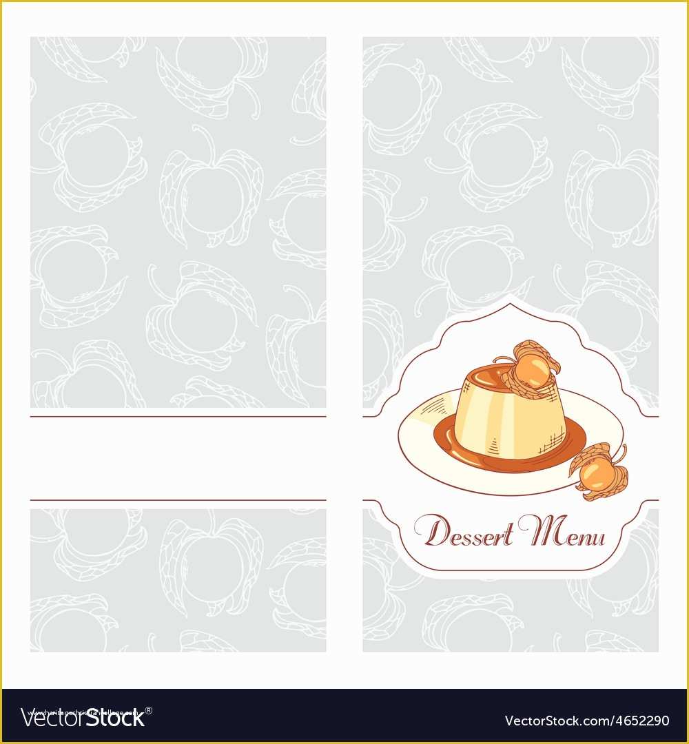 Dessert Menu Template Free Download Of Dessert Menu Template Design for Cafe Royalty Free Vector