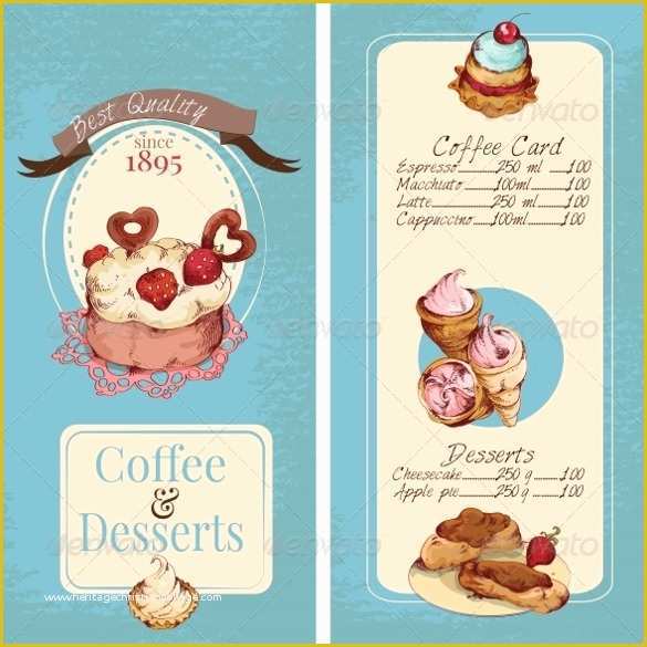 Dessert Menu Template Free Download Of Dessert Menu Templates – 21 Free Psd Eps format Download