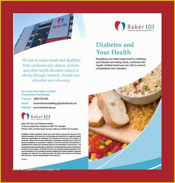 Diabetes Brochure Templates Free Of 14 Diabetes Brochure Templates
