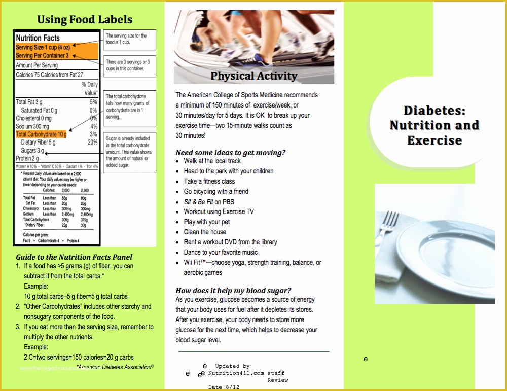 Diabetes Brochure Templates Free Of Diabetes Brochure Review