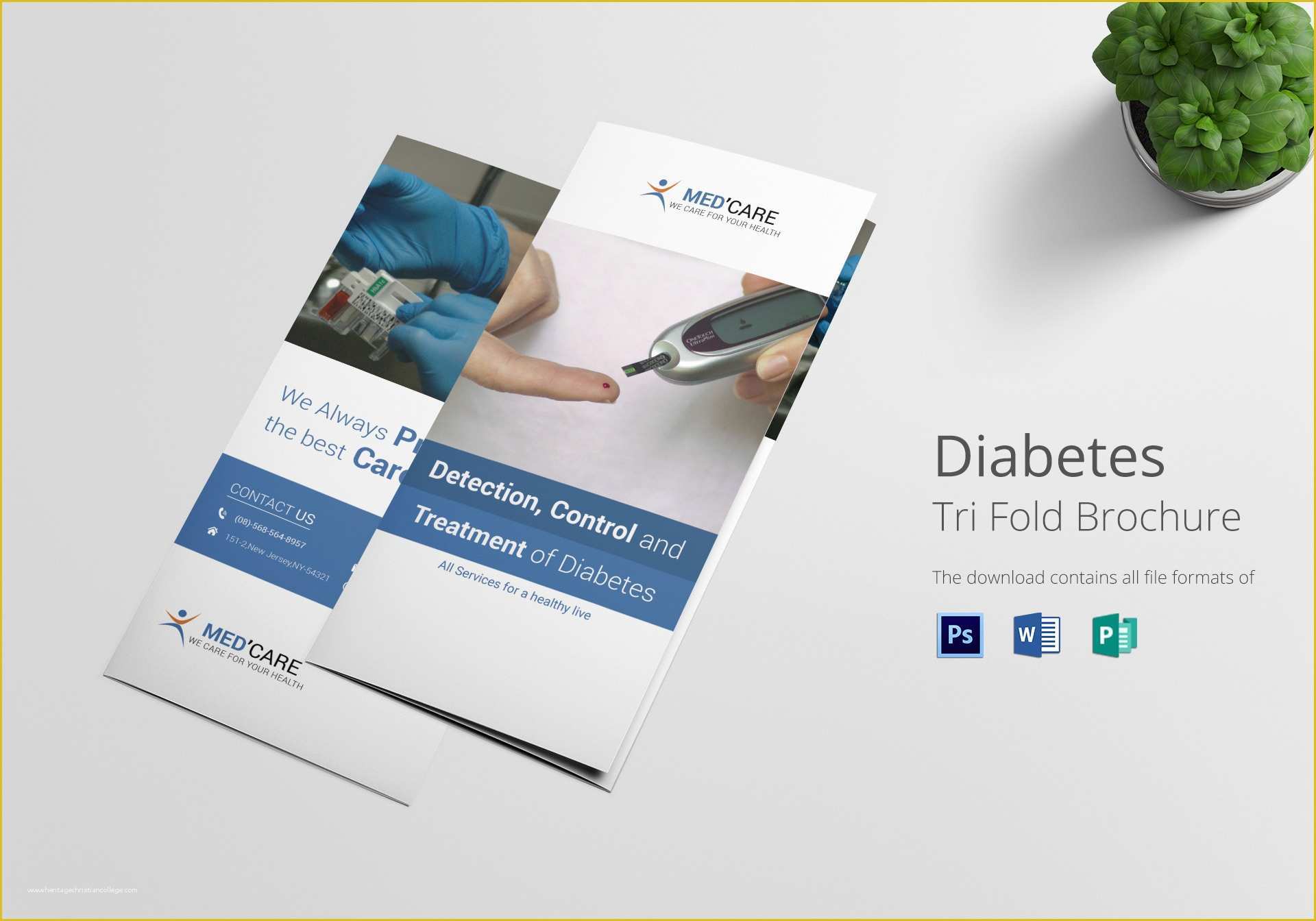 Diabetes Brochure Templates Free Of Diabetes Brochure Trifold Design Template In Word Psd