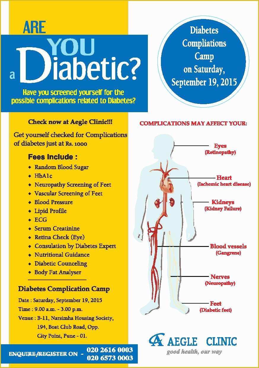 Diabetes Brochure Templates Free Of Diabetes Plications Camp