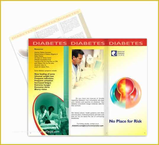 Diabetes Brochure Templates Free Of National Diabetes Care Flyer Templates