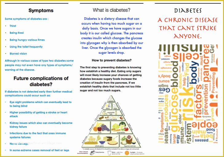 Diabetes Brochure Templates Free Of Template Diabetes Brochure