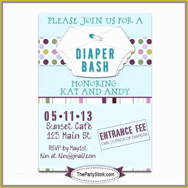 Diaper Invitation Template Free Printable Of Printable Diaper Invitations