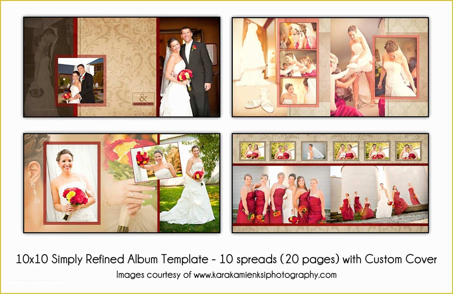 Digital Album Wedding Photoshop Psd Templates Free Download Of Simply Refined 10x10 Digital Wedding Album Template 10