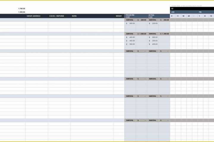 Digital Marketing Plan Template Free Download Of Free Marketing Plan Templates for Excel